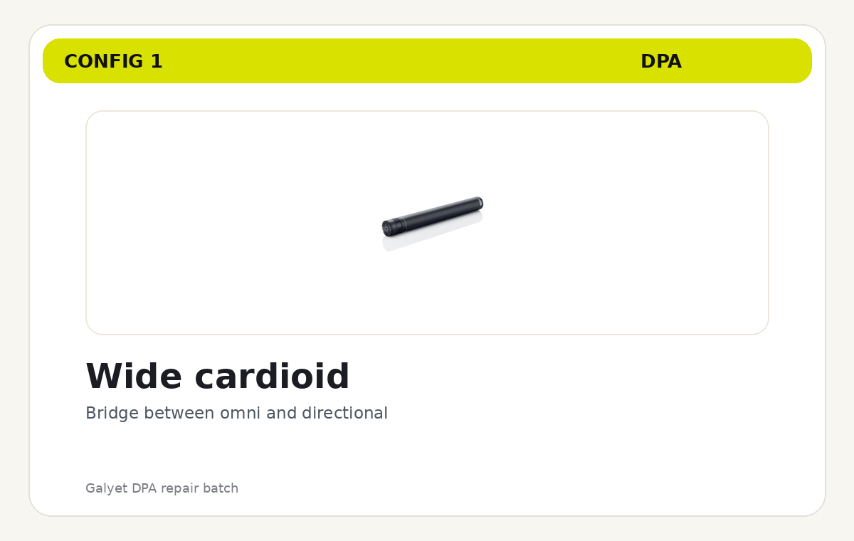 Wide cardioid