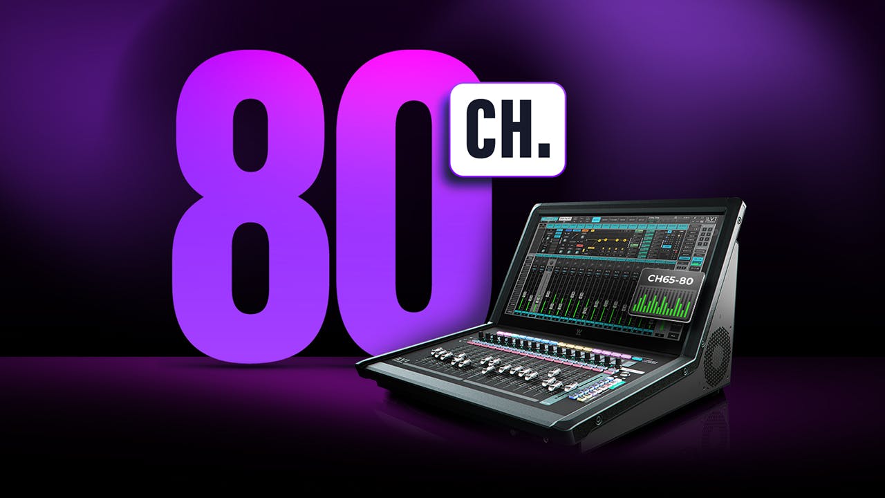 Expand LV1 to 80 Stereo Channels (160 Inputs), 52 Buses