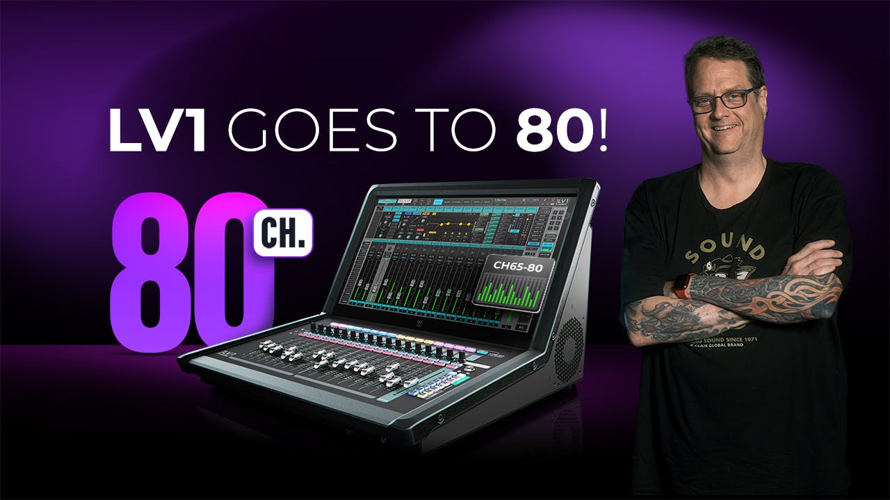eMotion LV1 Console - Now 80 Channels