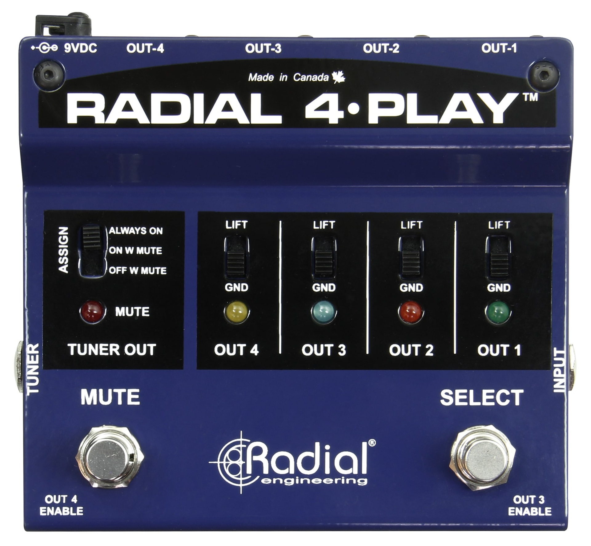 Radial 4-Play 顶部控制点