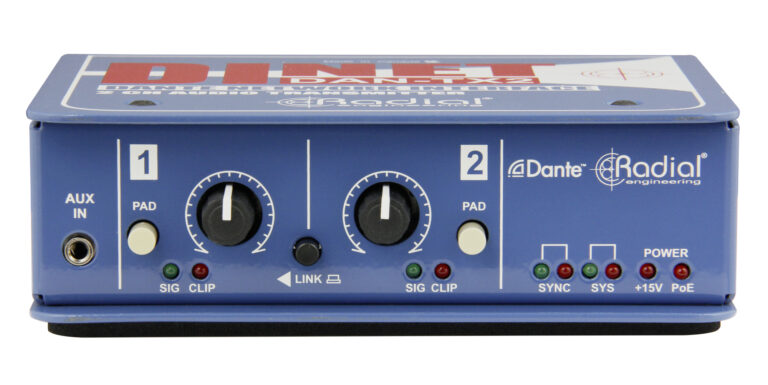 Radial DiNET DAN-TX2 feature panel 1