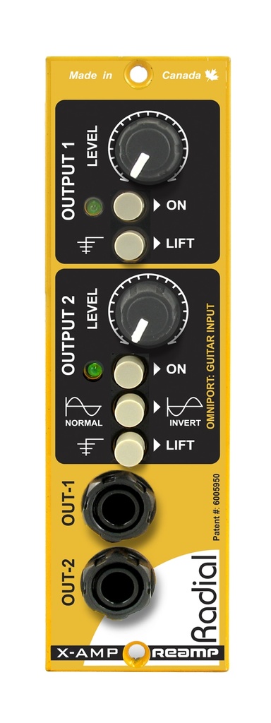 Radial X-AMP 500 feature panel 1