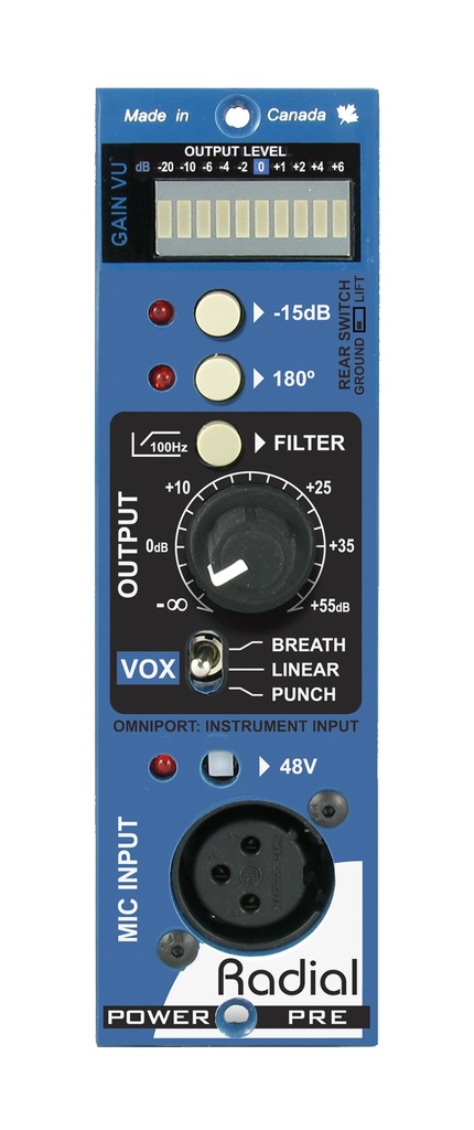 Radial PowerPre feature panel 1