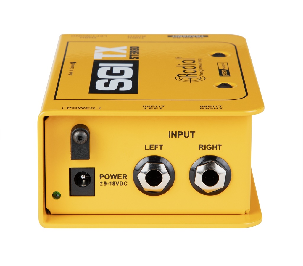 Radial SGI Stereo TX input panel