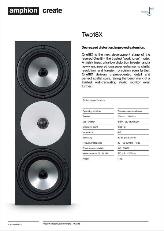 Amphion official - Two18X
